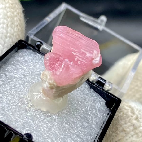 Raw tourmaline crystal from China, mineral specimen, photo 8 of 9