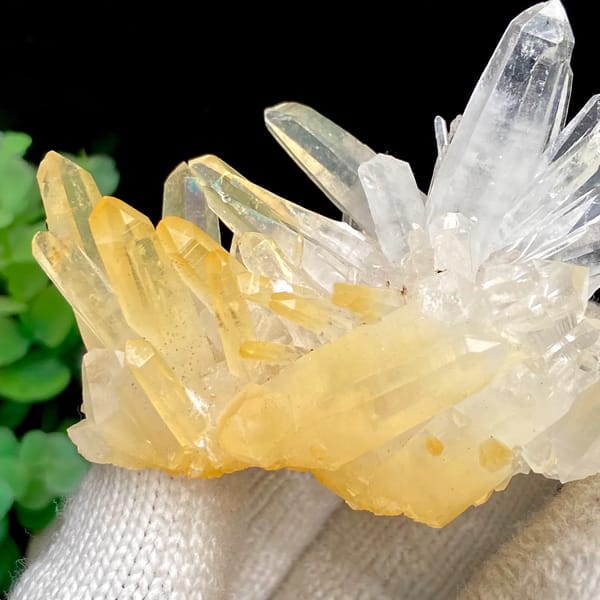 Cluster of golden quartz from China, one-of-a-kind specimen, photo 3 of 9