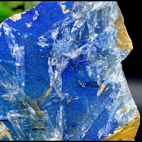 Raw azurite crystals, mineral specimen, photo 8 of 9