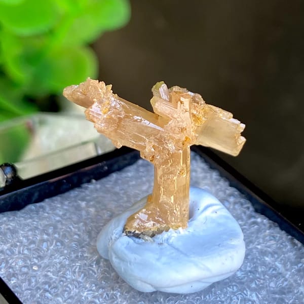 One-of-a-kind white cerussite crystal specimen, photo 4 of 5