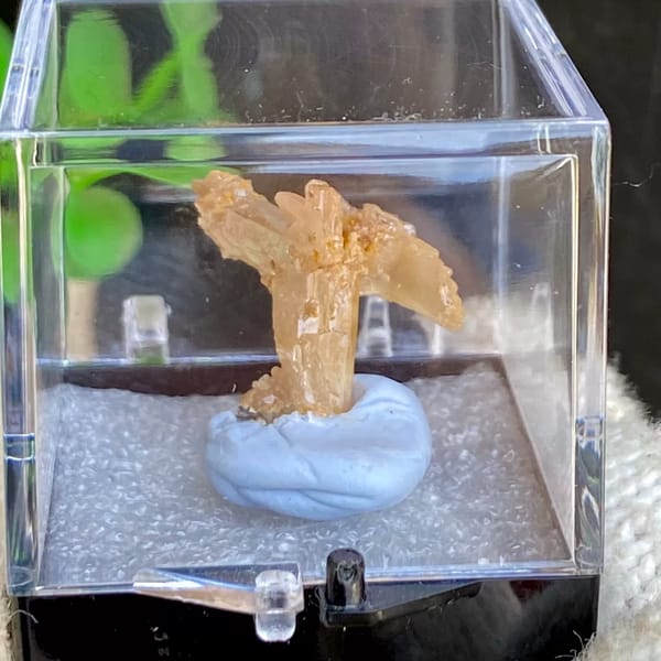White cerussite crystals, natural mineral for display, photo 5 of 5