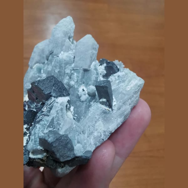 One-of-a-kind grey quartz crystal specimen, photo 4 of 8