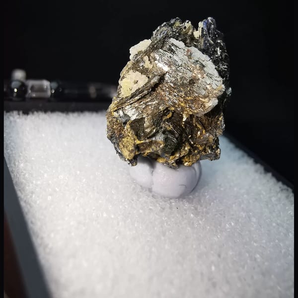 Löllingite crystal cluster, raw mineral specimen for collectors, photo 2 of 5
