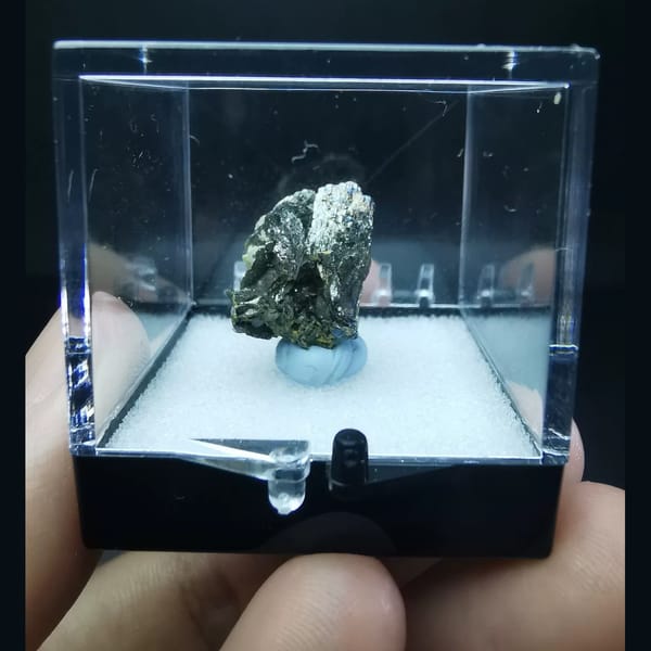 Löllingite crystal cluster, natural mineral for display, photo 5 of 5