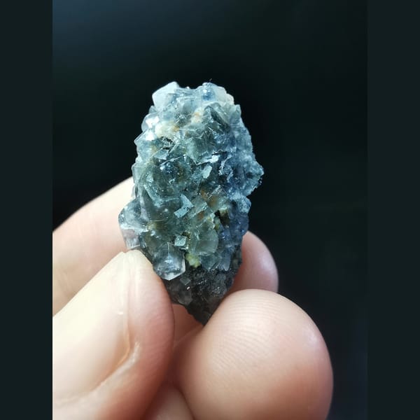 Fluorite crystal cluster, natural mineral specimen, photo 1 of 5