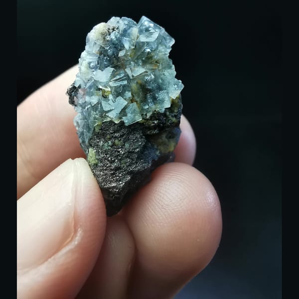 Crystal cluster of fluorite, one-of-a-kind specimen, photo 3 of 5