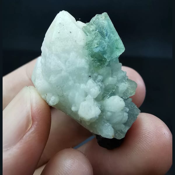 Fluorite crystals, 3.5 cm across, raw mineral specimen, photo 2 of 4