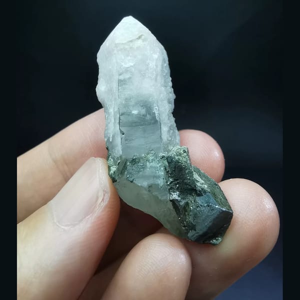 One-of-a-kind clear quartz crystal specimen, photo 4 of 4