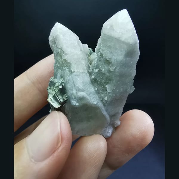 Cluster of quartz with arsenopyrite, one-of-a-kind specimen, photo 3 of 4