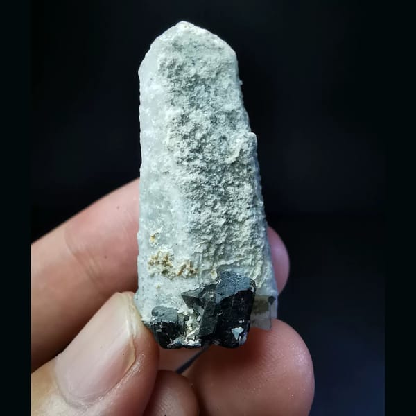 Quartz crystal, 4.2 cm across, raw mineral specimen, photo 2 of 3