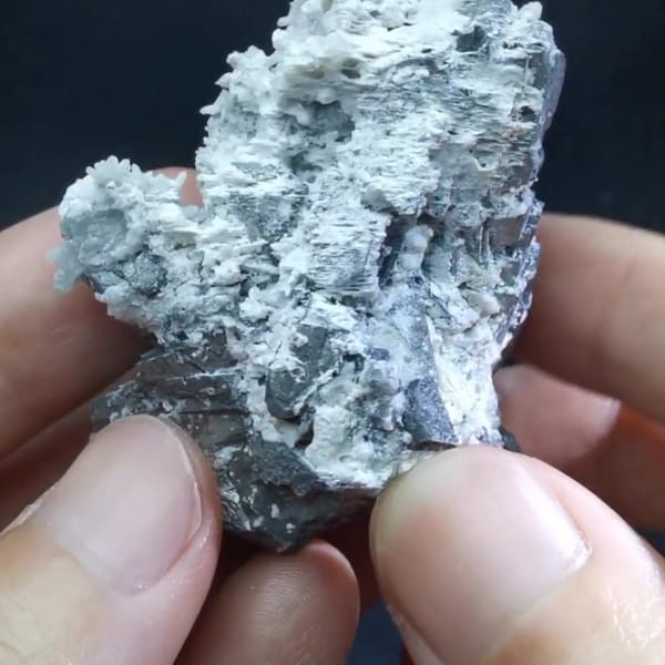 Silver Metallic Mineral Crystal Cluster — Inner Mongolia, China, natural mineral specimen, photo 1 of 4