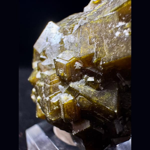 Golden-Brown Garnet Cluster Inner Mongolia 4.5 cm — detail view