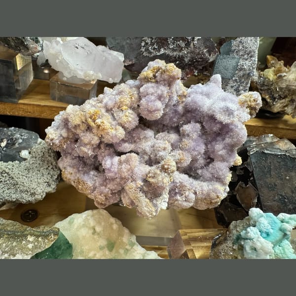Purple Creedite Ball Cluster 8.0 cm — complete view