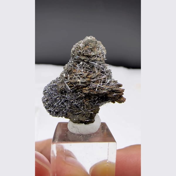 Pyrrhotite Rosette with Jamesonite Yaogangxian 2.2 cm — alternate view