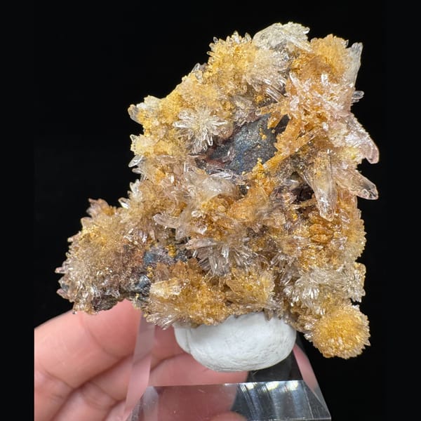 Yellow Creedite Cluster 5.0 cm — alternate view