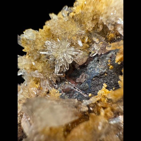 Yellow Creedite Cluster 5.0 cm — alternate view