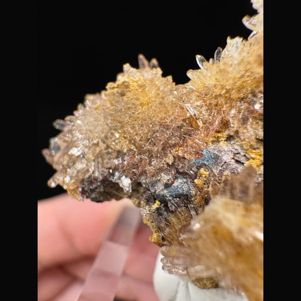 Yellow Creedite Cluster 5.0 cm — detail view