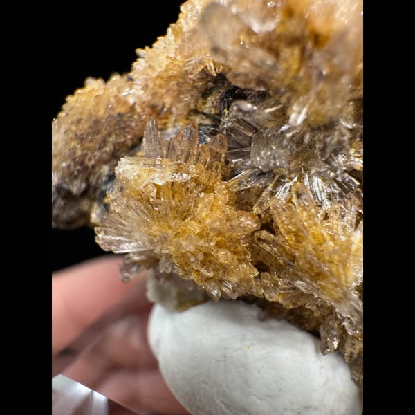 Yellow Creedite Cluster 5.0 cm — detail view