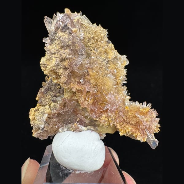 Yellow Creedite Cluster 5.0 cm — detail view
