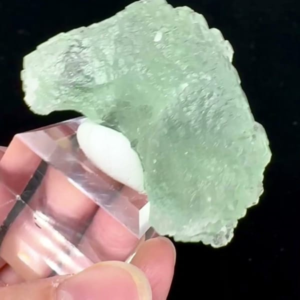 Stepped Green Fluorite 6.0 cm — complete view