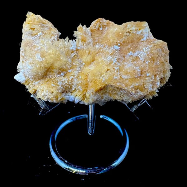 Lustrous Yellow Creedite Cluster 7.0 cm — alternate view