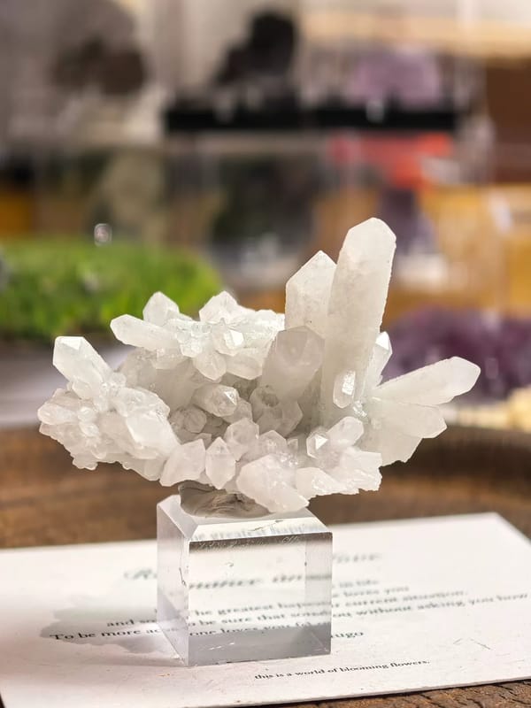 Frosted White Quartz Bowl Cluster — Inner Mongolia — individual mineral specimen view 3