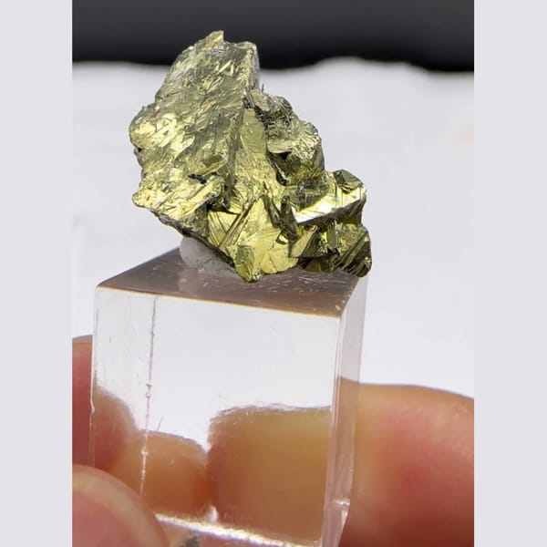 Chalcopyrite with Jamesonite Yaogangxian 2.0 cm — alternate view