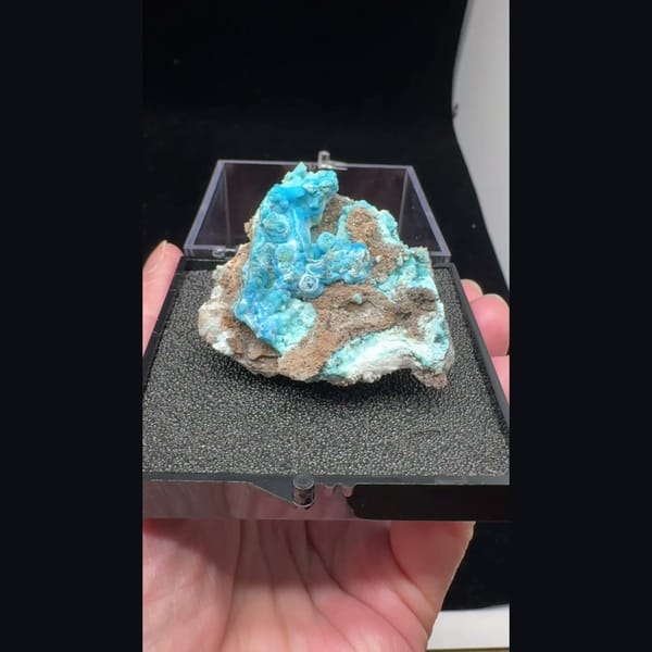 Blue Wavy Gibbsite Guizhou 5.0 cm — alternate view