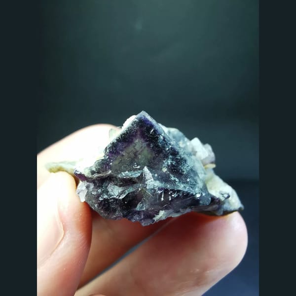 Purple-Edged Fluorite, 35 mm