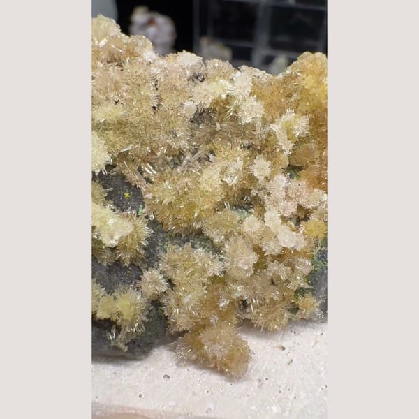 Yellow Creedite Flower Cluster 4.5 cm — alternate view
