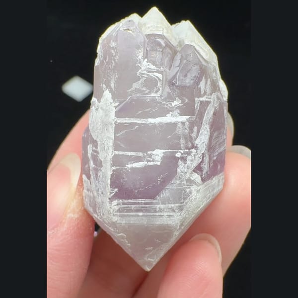 Purple Double-Terminated Quartz Fujian 4.5 cm — complete view