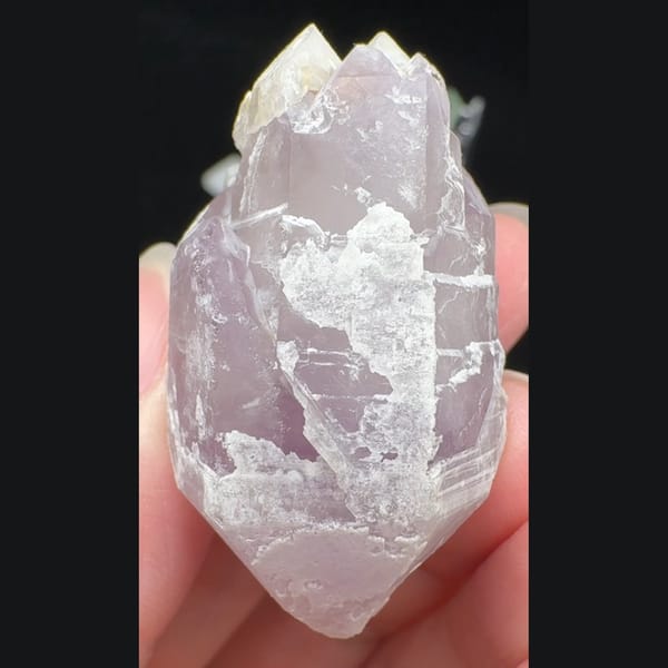Purple Double-Terminated Quartz Fujian 4.5 cm — alternate view
