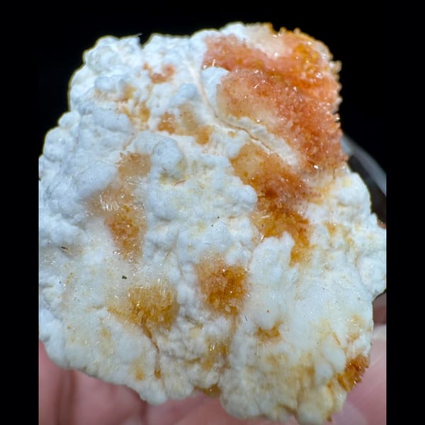 Popcorn Gypsum with Orange Spots Dali 7.0 cm — alternate view