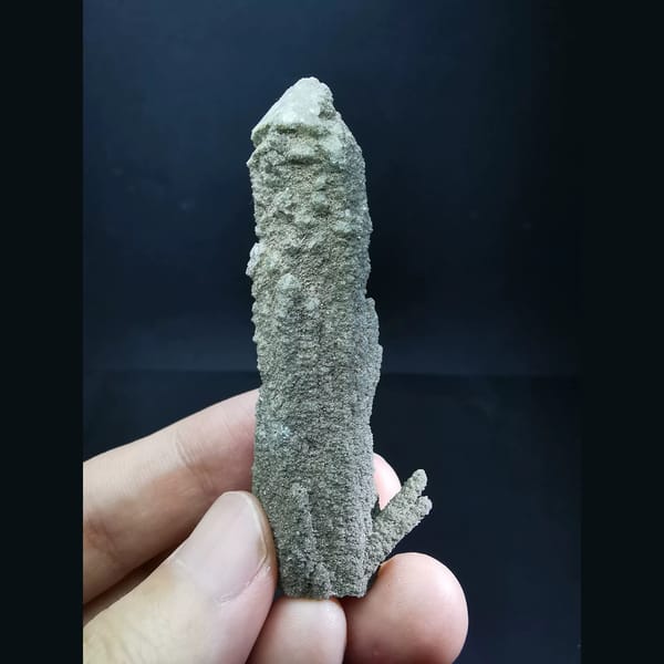 Large green quartz crystal — complete view