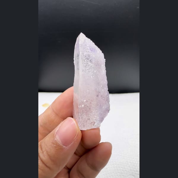 Quartz with Sugary Purple Fluorite Yaogangxian 5.2 cm — complete view