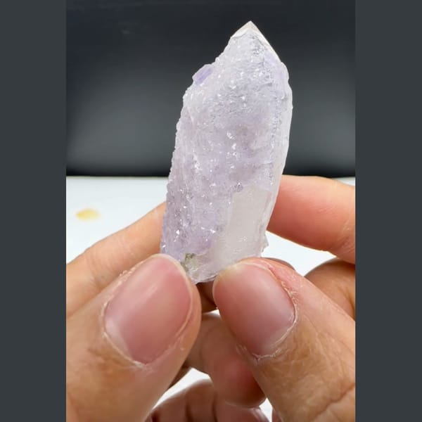 Quartz with Sugary Purple Fluorite Yaogangxian 5.2 cm — alternate view