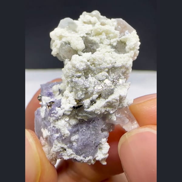 Fluorite with Apatite and Arsenopyrite Yaogangxian 3.2 cm — alternate view