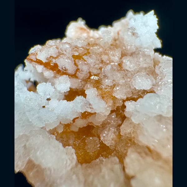 Yellow Fluorite with White Gypsum 7.0 cm — alternate view