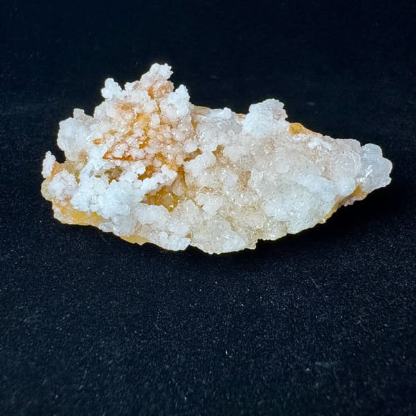 Yellow Fluorite with White Gypsum 7.0 cm — detail view