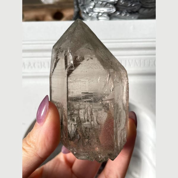 Skeletal Smoky Quartz Generator Switzerland 177 g — complete view