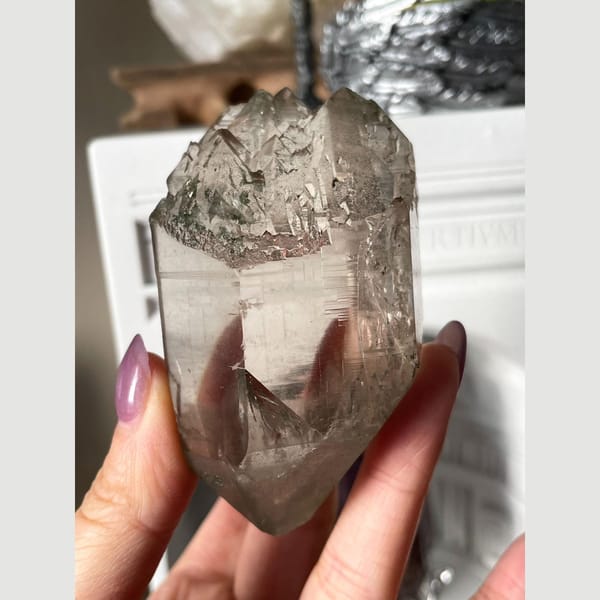Skeletal Smoky Quartz Generator Switzerland 177 g — alternate view