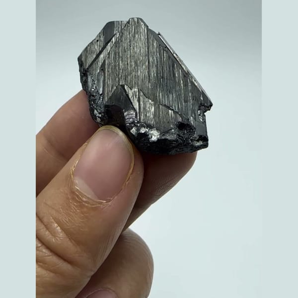 Lustrous Wolframite Crystal Yaogangxian 3.4 cm — complete view