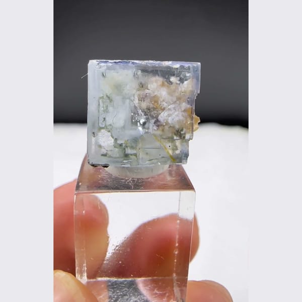 Fluorite with Inclusions Yaogangxian 1.3 cm — complete view
