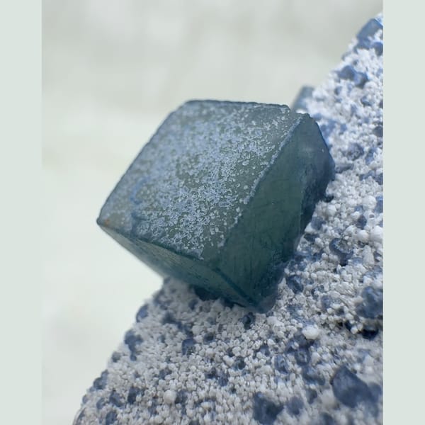 Morandi Blue-Grey Fluorite Inner Mongolia 4.0 cm — detail view