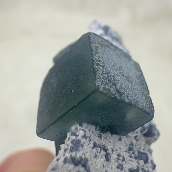 Morandi Blue-Grey Fluorite Inner Mongolia 4.0 cm — detail view
