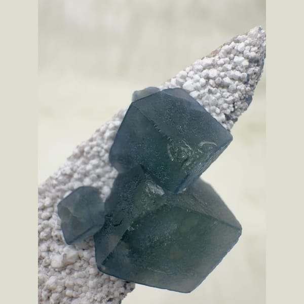 Morandi Blue-Grey Fluorite Inner Mongolia 4.0 cm — detail view