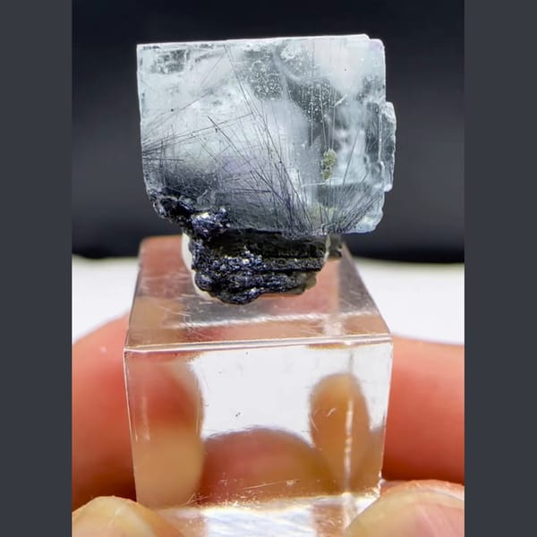 Fluorite with Arsenopyrite Yaogangxian 1.4 cm — complete view