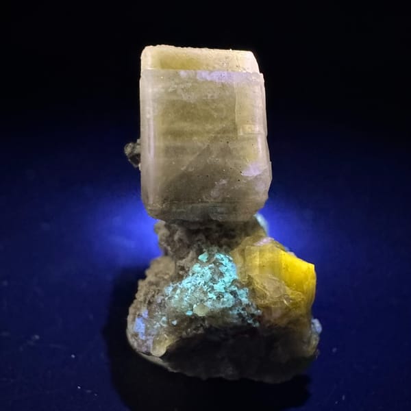 Apatite with Pyrite Yaogangxian 2.6 cm — alternate view