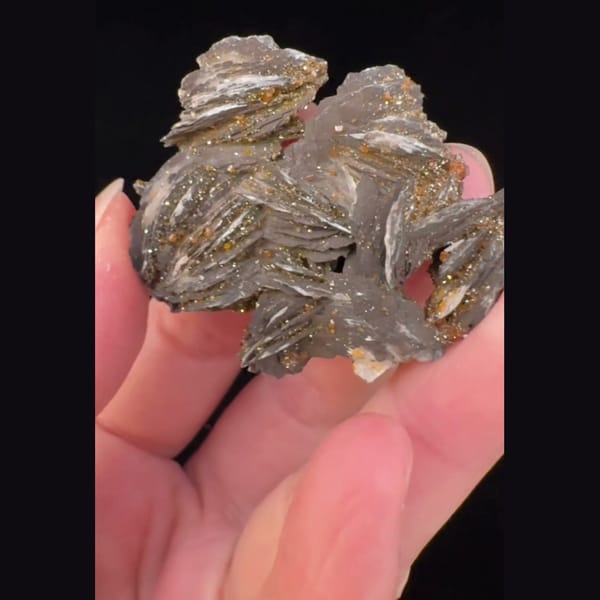Barite Rosettes with Vanadinite Morocco 6.0 cm — alternate view