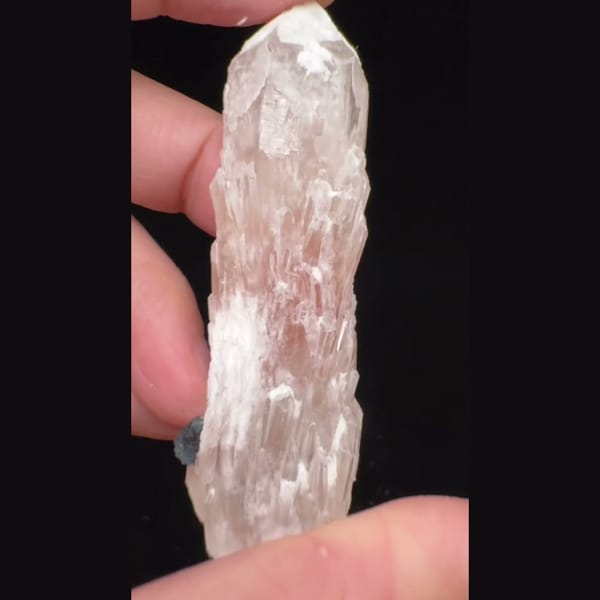 Pink Quartz Crystal Inner Mongolia 8.0 cm — alternate view